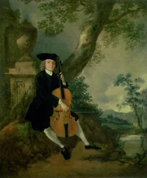 Pastor John Chafy spelar en cello